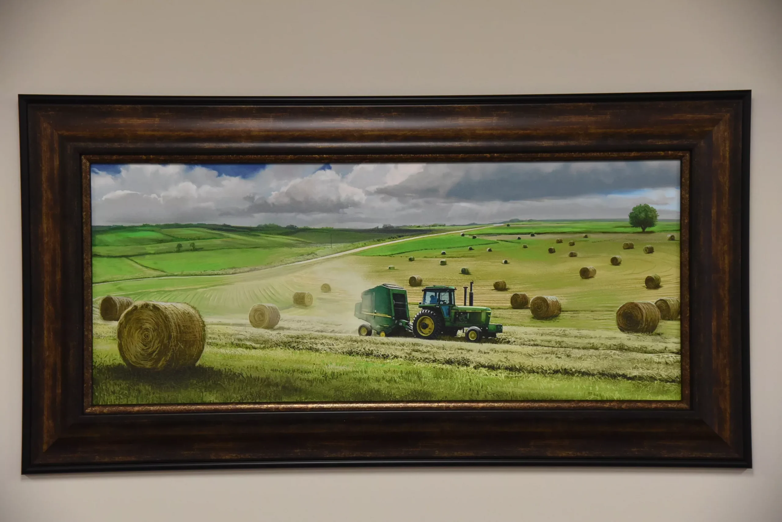 "4440 Baling" Framed Canvas Print