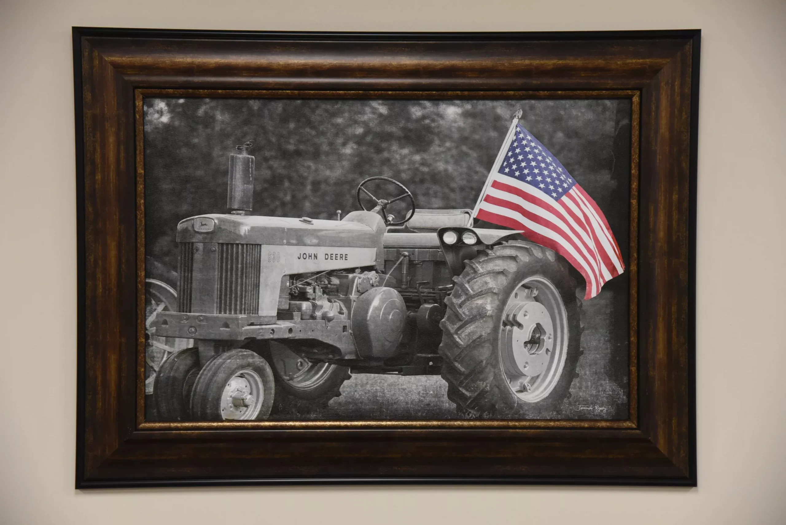 "630 Flag" Framed Canvas Print