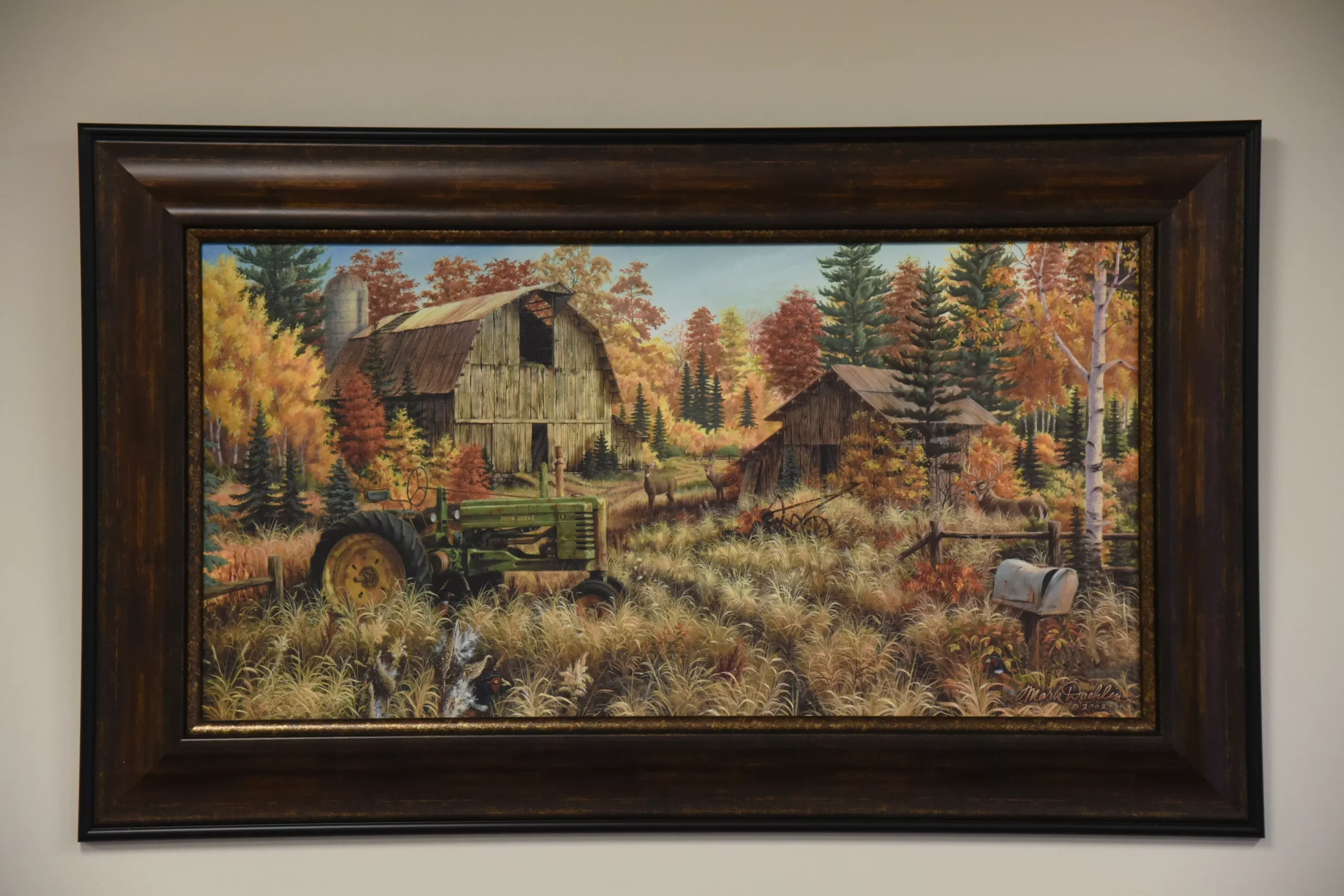 "Old Farm Shed" Framed Canvas Print