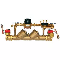 Zurn Wilkins 950XLTDABFSS-LMNYC 2" Double Check Detector Assembly With Butterfly Valve Supervisory Switch Less Meter NYC
