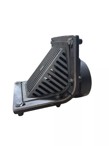 Zurn Z187-4IP 6" x 7" Oblique Scupper Drain with 4" Side outlet
